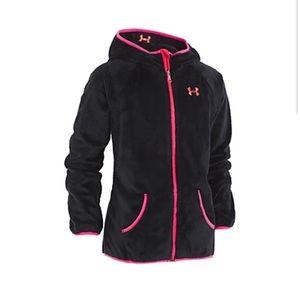 Under Armour Zip-Up with Hot Pink Trim